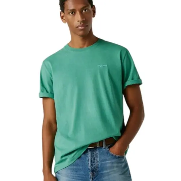 Pepe Jeans - Ανδρικό T-shirt Contrast Connor PM5010179-671 Πράσινο