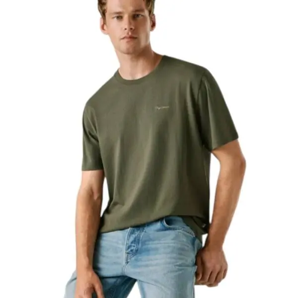 Pepe Jeans - Ανδρικό T-shirt Contrast Connor PM5010179-728 Λαδί