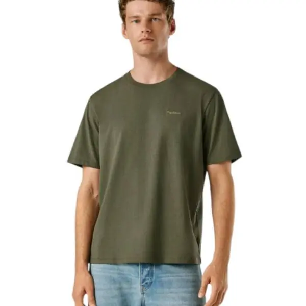 Pepe Jeans - Ανδρικό T-shirt Contrast Connor PM5010179-728 Λαδί PM5010179-728