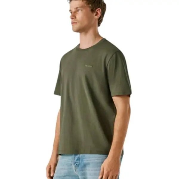 Pepe Jeans - Ανδρικό T-shirt Contrast Connor PM5010179-728 Λαδί PM5010179-728