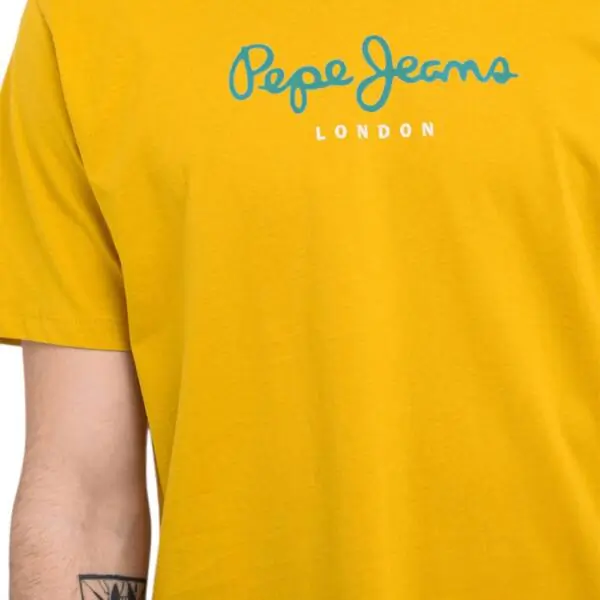 Pepe Jeans - Ανδρικό T-shirt Eggo N PM5010178-089 Κίτρινο PM5010178-089