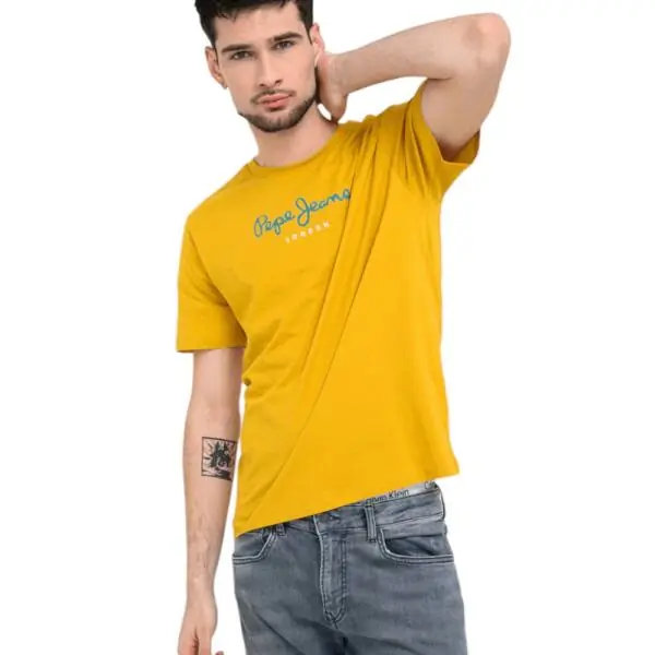 Pepe Jeans - Ανδρικό T-shirt Eggo N PM5010178-089 Κίτρινο PM5010178-089