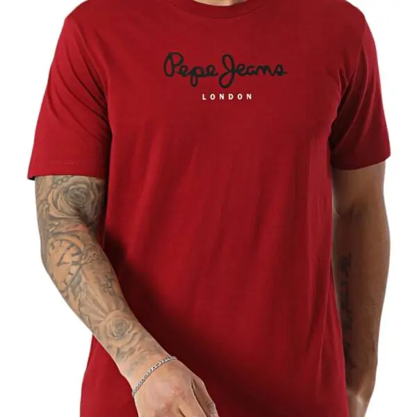 Pepe Jeans - Ανδρικό T-shirt Eggo N PM5010178-287 Μπορντό
