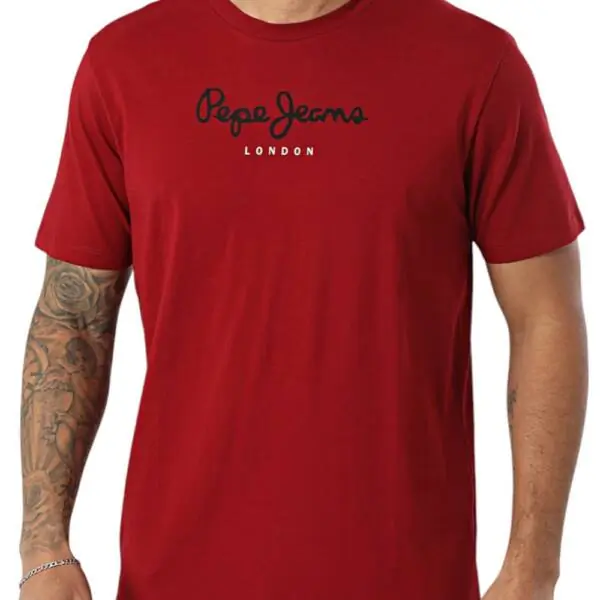 Pepe Jeans - Ανδρικό T-shirt Eggo N PM5010178-287 Μπορντό PM5010178-287