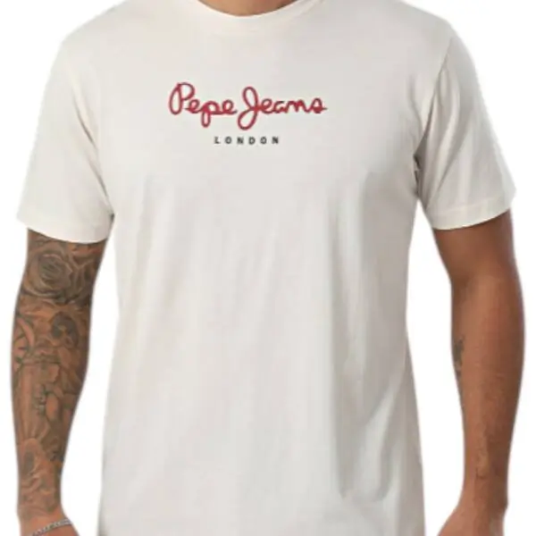 Pepe Jeans - Ανδρικό T-shirt Eggo N PM5010178-804 Μπεζ PM5010178-804