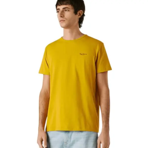 Pepe Jeans - Ανδρικό T-shirt Original Basic PM5010180-089 Κίτρινο PM5010180-089