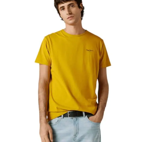 Pepe Jeans - Ανδρικό T-shirt Original Basic PM5010180-089 Κίτρινο