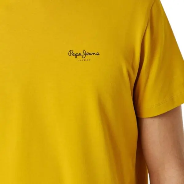Pepe Jeans - Ανδρικό T-shirt Original Basic PM5010180-089 Κίτρινο PM5010180-089