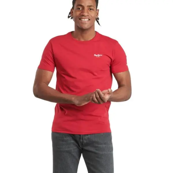 Pepe Jeans - Ανδρικό T-shirt Original Basic PM5010180-249 Κόκκινο