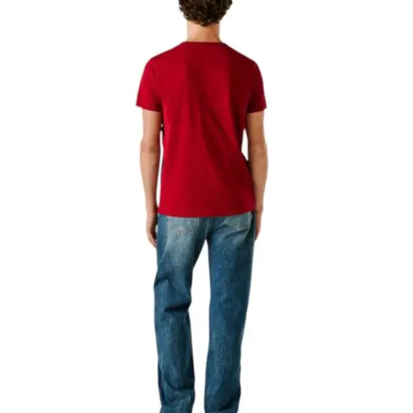 Pepe Jeans - Ανδρικό T-shirt Original Basic PM5010180-287 Μπορντό PM5010180-287