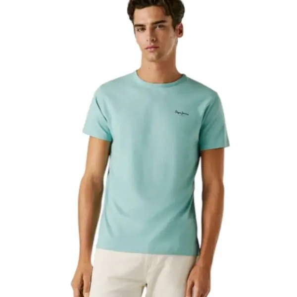 Pepe Jeans - Ανδρικό T-shirt Original Basic PM5010180-518 Μπλε Ανοιχτό PM5010180-518