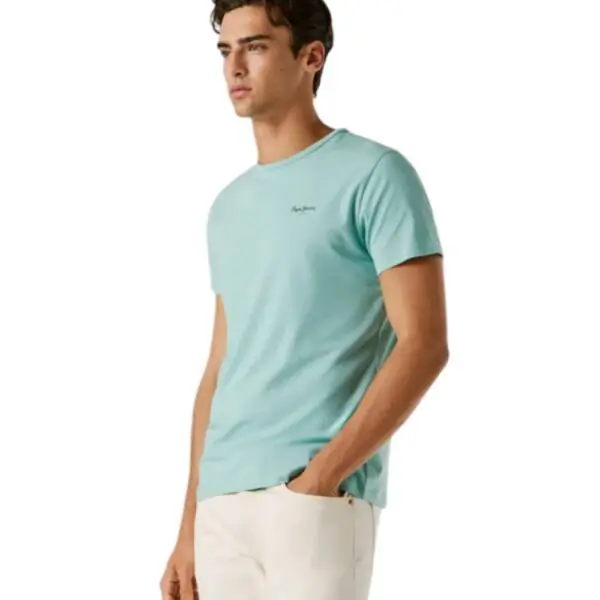 Pepe Jeans - Ανδρικό T-shirt Original Basic PM5010180-518 Μπλε Ανοιχτό PM5010180-518