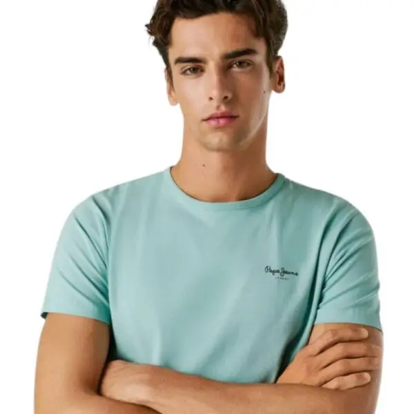 Pepe Jeans - Ανδρικό T-shirt Original Basic PM5010180-518 Μπλε Ανοιχτό PM5010180-518