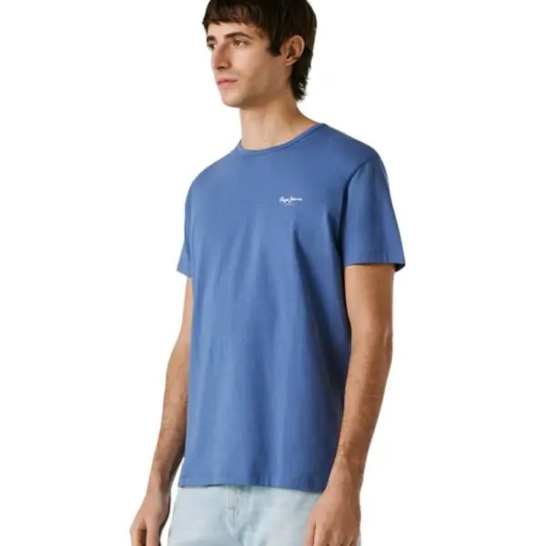 Pepe Jeans - Ανδρικό T-shirt Original Basic PM5010180-576 Μπλε Ουρανού PM5010180-576