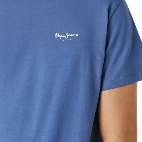 Pepe Jeans - Ανδρικό T-shirt Original Basic PM5010180-576 Μπλε Ουρανού PM5010180-576