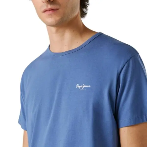 Pepe Jeans - Ανδρικό T-shirt Original Basic PM5010180-576 Μπλε Ουρανού PM5010180-576