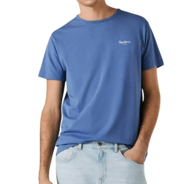 Pepe Jeans - Ανδρικό T-shirt Original Basic PM5010180-576 Μπλε Ουρανού
