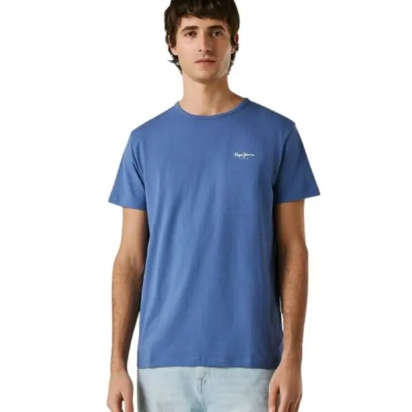 Pepe Jeans - Ανδρικό T-shirt Original Basic PM5010180-576 Μπλε Ουρανού PM5010180-576