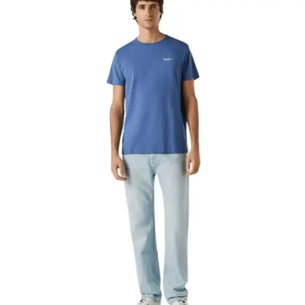Pepe Jeans - Ανδρικό T-shirt Original Basic PM5010180-576 Μπλε Ουρανού PM5010180-576