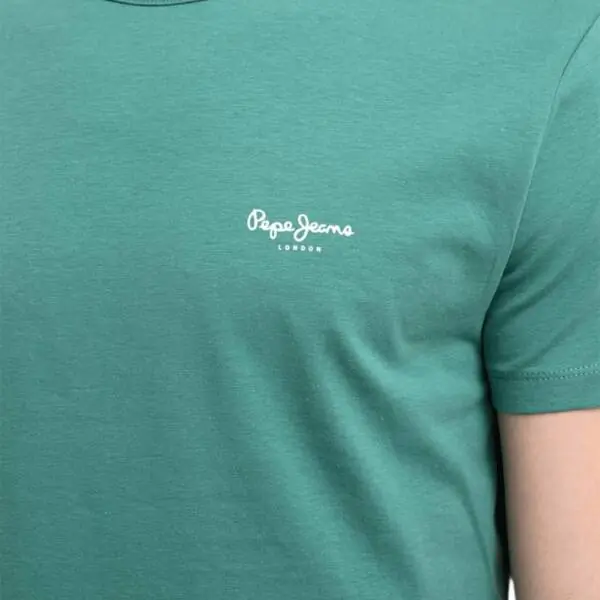 Pepe Jeans - Ανδρικό T-shirt Original Basic PM5010180-671 Πράσινο Ανοιχτό PM5010180-671