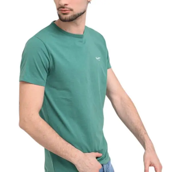 Pepe Jeans - Ανδρικό T-shirt Original Basic PM5010180-671 Πράσινο Ανοιχτό PM5010180-671