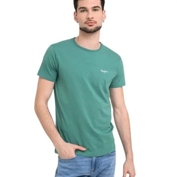 Pepe Jeans - Ανδρικό T-shirt Original Basic PM5010180-671 Πράσινο Ανοιχτό