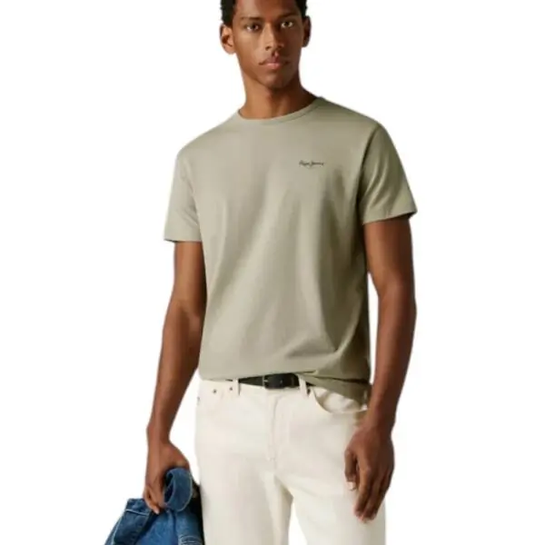 Pepe Jeans - Ανδρικό T-shirt Original Basic PM5010180-701 Πράσινο