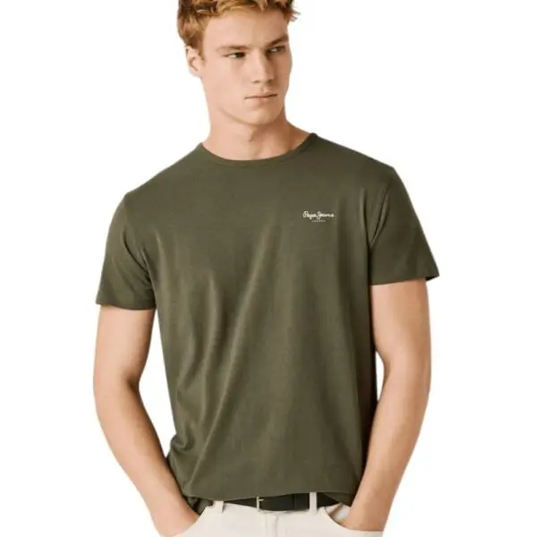 Pepe Jeans - Ανδρικό T-shirt Original Basic PM5010180-728 Χακί