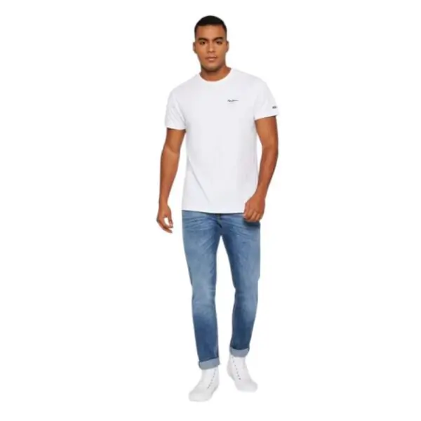 Pepe Jeans - Ανδρικό T-shirt Original Basic PM5010180-803 Λευκό PM5010180-803