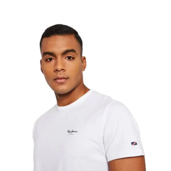 Pepe Jeans - Ανδρικό T-shirt Original Basic PM5010180-803 Λευκό PM5010180-803
