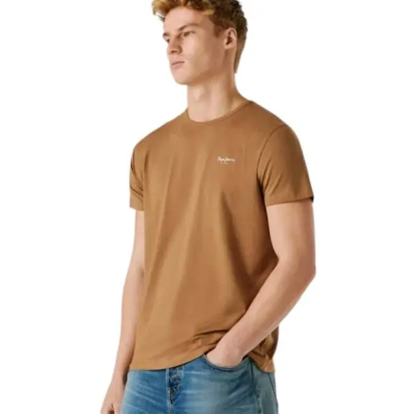 Pepe Jeans - Ανδρικό T-shirt Original Basic PM5010180-850 Καφέ PM5010180-850