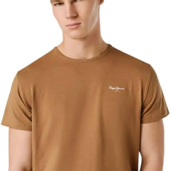 Pepe Jeans - Ανδρικό T-shirt Original Basic PM5010180-850 Καφέ PM5010180-850