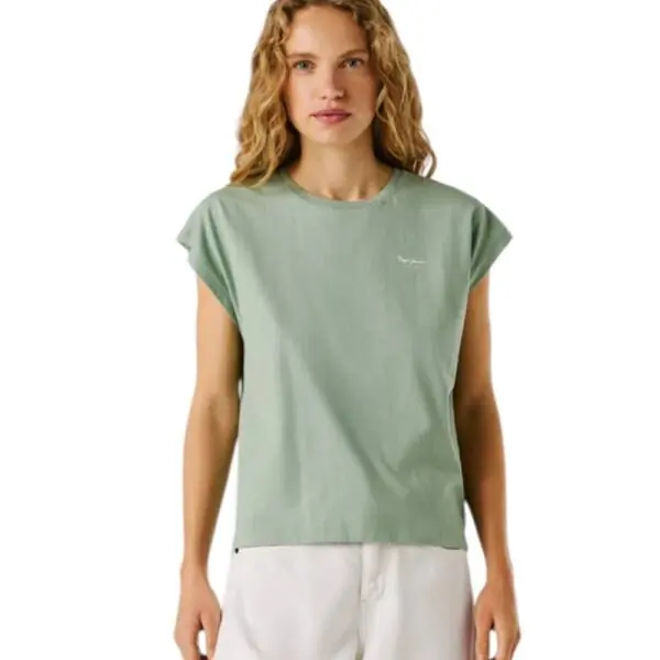 Pepe Jeans - Γυναικείο T-Shirt Bloom PL504821-610 Πράσινο Ανοιχτό PL504821-610
