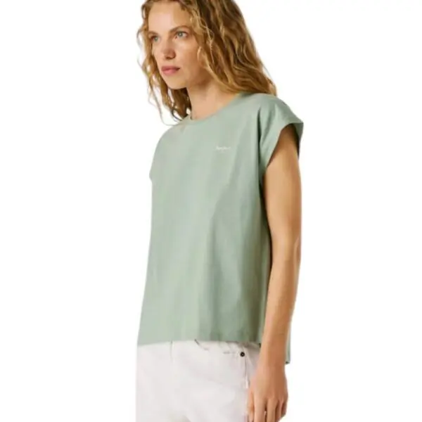 Pepe Jeans - Γυναικείο T-Shirt Bloom PL504821-610 Πράσινο Ανοιχτό PL504821-610