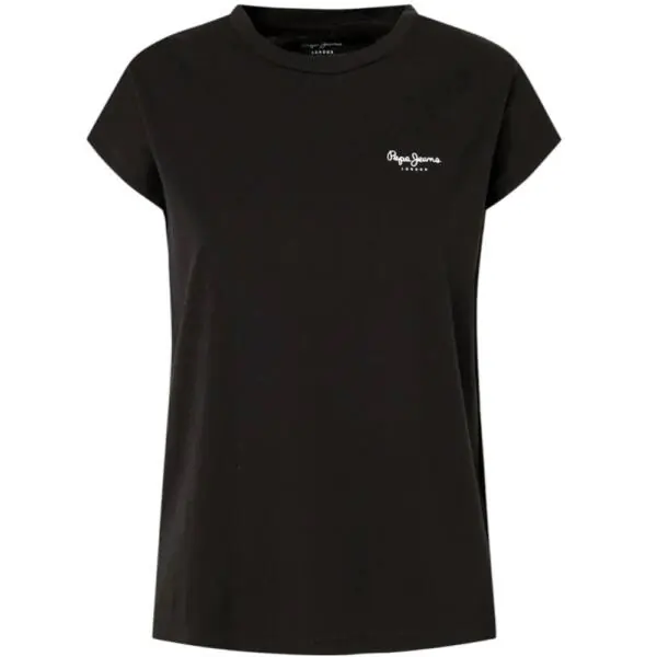 Pepe Jeans - Γυναικείο T-Shirt Bloom PL504821-999 Μαύρο PL504821-999