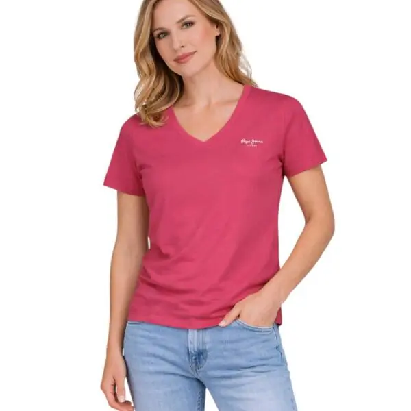 Pepe Jeans - Γυναικείο T-Shirt Maev Neck PL5000123-398 Φούξια