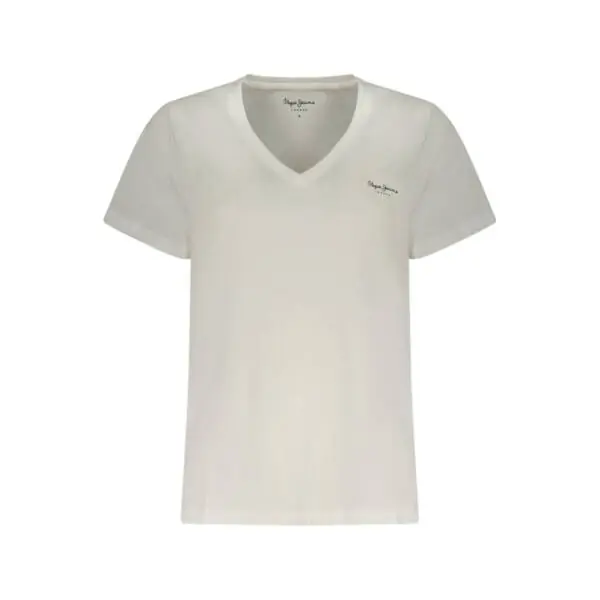 Pepe Jeans - Γυναικείο T-Shirt Maev Neck PL5000123-800 Λευκό PL5000123-800