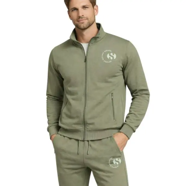 Superga - Ανδρική Φόρμα (Σετ) Sportswear French Terry S263020-330 Λαδί