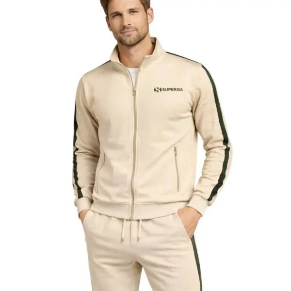 Superga - Ανδρική Φόρμα (Σετ) Sportswear Tortora French Terry S263000-120 Μπεζ