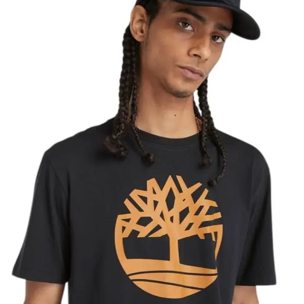 Timberland - Ανδρική Μπλούζα Kennebec River Tree T-shirt TB0A2C2R-P56 Μαύρο TB0A2C2RP56