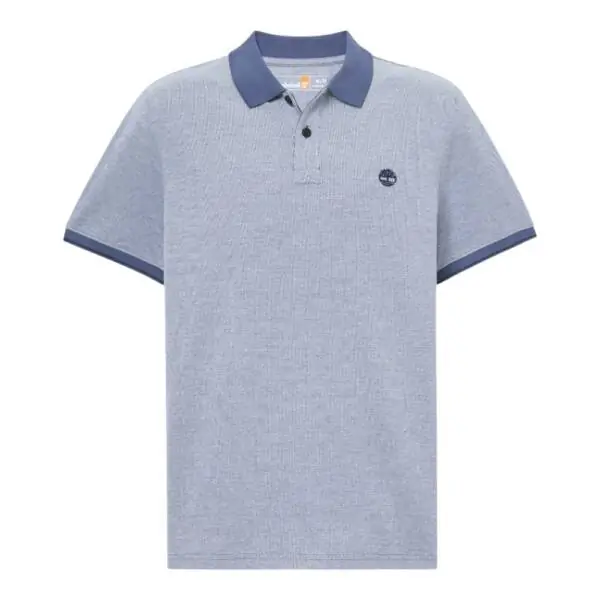 Timberland - Ανδρικό T-shirt Polo Oyster River Oxford Regular Fit TB0A2EC2-EYO Μπλε TB0A2EC2EYO