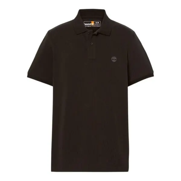 Timberland - Ανδρικό T-shirt Polo Short-Sleeve με Λογότυπο Oyster River TB0A2BRY-X65 Μαύρο TB0A2BRYX65