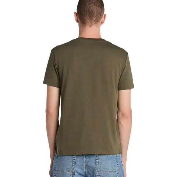 Timberland - Ανδρικό T-shirt SS Dunstan River Jersey Crew Tee Slim Fit TB0A2BPR-AR5 Λαδί TB0A2BPRAR5