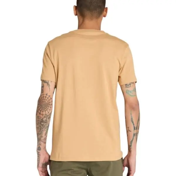 Timberland - Ανδρικό T-shirt SS Dunstan River Jersey Crew Tee Slim Fit TB0A2BPR-EH3 Κίτρινο TB0A2BPREH3