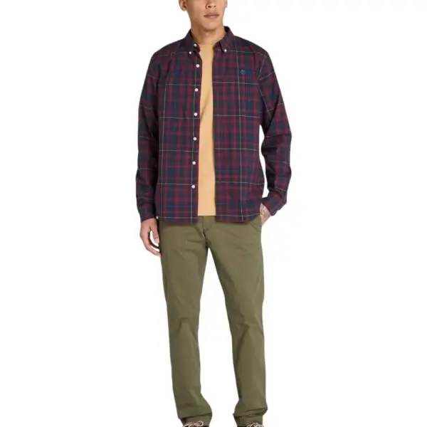 Timberland - Ανδρικό T-shirt SS Dunstan River Jersey Crew Tee Slim Fit TB0A2BPR-EH3 Κίτρινο TB0A2BPREH3