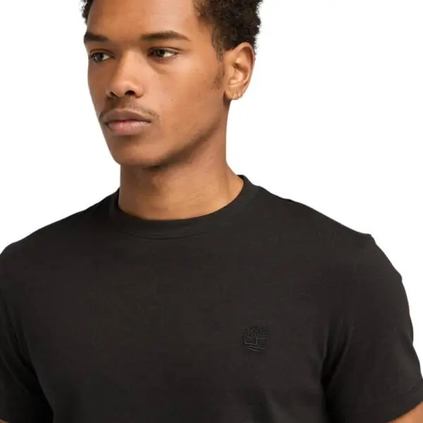 Timberland - Ανδρικό T-shirt SS Dunstan River Jersey Crew Tee Slim Fit TB0A2BPR-X65 Μαύρο TB0A2BPRX65