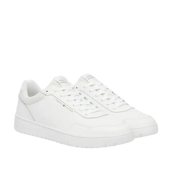 Tommy Hilfiger - Ανδρικά Sneakers Th Basket Core Lite Lth FM0FM05713-YBS Λευκό FM0FM05713-YBS
