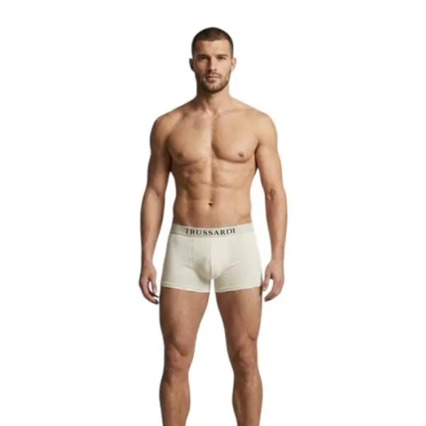 Trussardi Jeans– Ανδρικά Μποξεράκια 2Pack TRU2UTR01-01WHI Λευκό