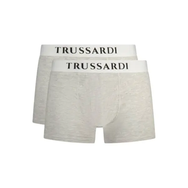 Trussardi Jeans– Ανδρικά Μποξεράκια 2Pack TRU2UTR01-16GREY Γκρι TRU2UTR01-16GREY