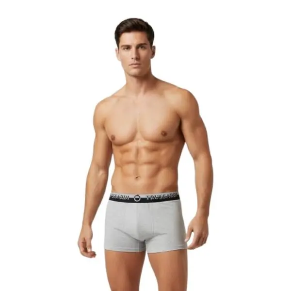 Trussardi Jeans- Ανδρικά Μποξεράκια 2Pack TRU2UTR03-16GREY Γκρι